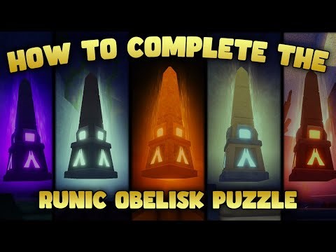 HOW TO COMPLETE THE RUNIC OBELISK PUZZLE - FISCH