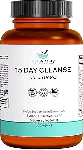 15-Day Colon Cleanse – Detox & Gut Health Support with Probiotics, Aloe Vera, Licorice Root & Psyllium Husk – Supports Digestive, Immune, and Kidney Health for Men & Women (1)