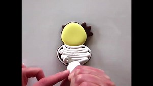Mini chick Easter cookie video tutorial! | YGY Cookies