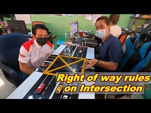 Right of way rules on Intersection.