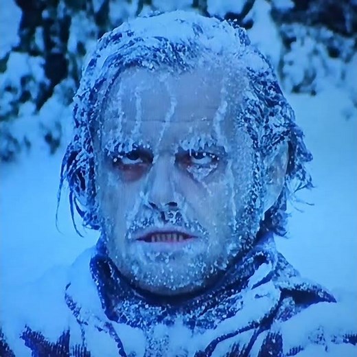 ICED OUT Frozen Jack Torrance Dead The Shining Jack Nicholson Stanley Kubrick