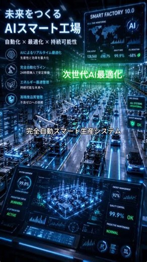 未来をつくるAIスマート工場｜次世代自動化システム