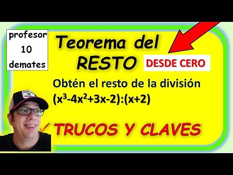 THEOREM of the REMAINDER solved exercises Polynomials Explanation theory and examples