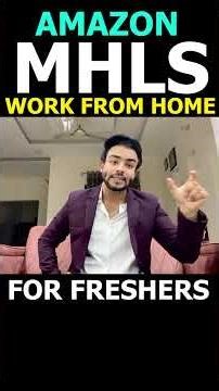 Amazon MHLS -My Hr Live Suport (WORK FROM HOME) -For Freshers