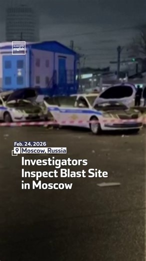 Investigators Inspect Blast Site In Moscow
