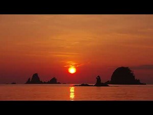 TimeLapse258　日の出　日の入り　朝焼け　夕焼け　雲のタイムラプス動画　音有