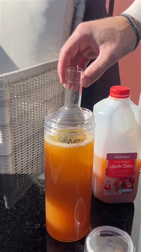 The fall air hits different with this setup 🍂🍎 Simple, clean, and way more fun than hard cider. | Gallant Gravity