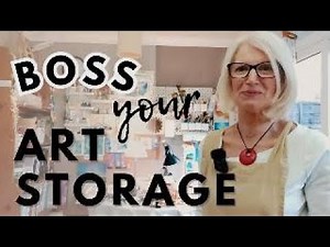 How I Organised my Home Art Studio / Storage and Setup Tips