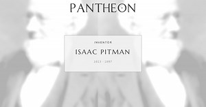 Isaac Pitman Biography | Pantheon