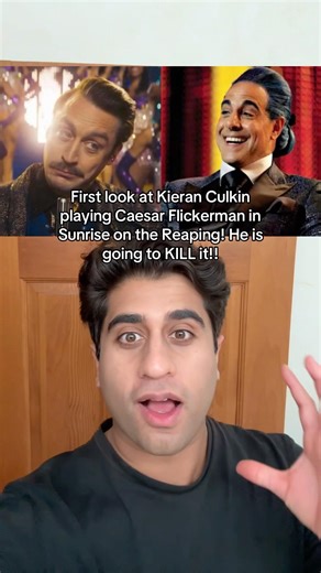 First look at Caesar Flickerman in Sunrise on the Reaping!! 🤯🔥 #hungergames #sunriseonthereaping