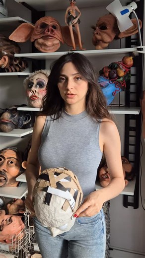 Miqui Lilintal | Proceso de máscara 🤿 para teatro 🎭 | Instagram