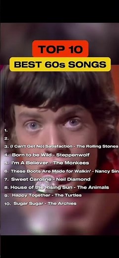 Top 10 Best Songs of the 60s – The Timeless Classics You Must Hear#60sMusic #BestOfThe60s #RetroHits