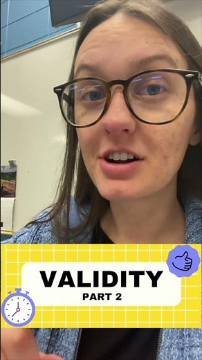 NCE Minute: Types of Validity part 2 #nce #lpc #shorts #nbcc