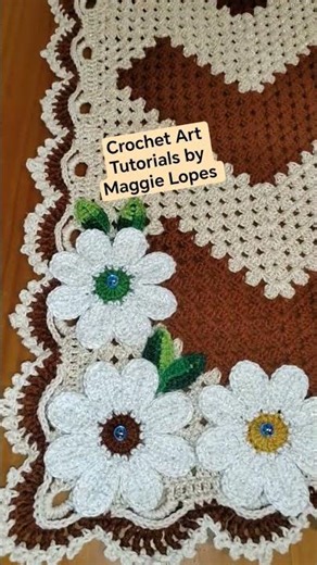 Crochet Art Tutorials by Maggie Lopes #crochetdoily #crochet #artlessons #handmade #crochetdoily