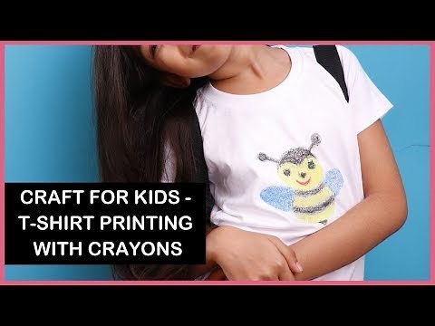 Craft for Kids - T-Shirt Printing With Crayons