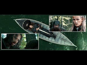 Aragon and Legolas sing over Boromir