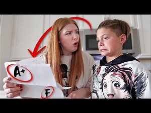 reacting to my 4 kids' REPORT CARD & what their teachers had to say about it.