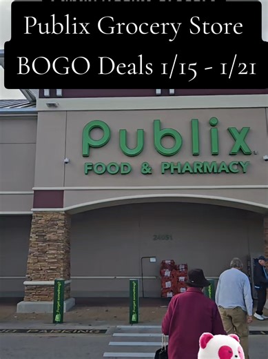 Publix Supermarket Grocery BOGO deals for week of 1/15 - 1/21 in Florida, Georgia and South Carolina. Lots of good BOGO deals. 🌸 #publix #groceries #publixsale #bogo #Florida