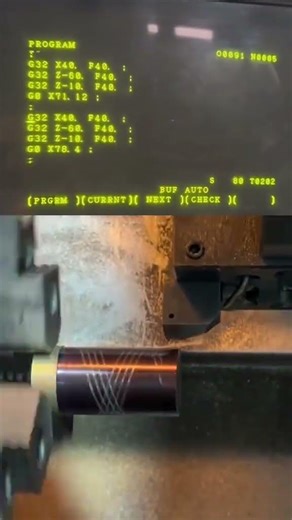 CNC machine feed mark program