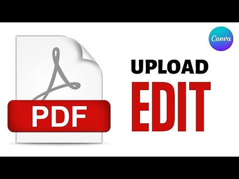 How to Upload and Edit pdf file in Canva