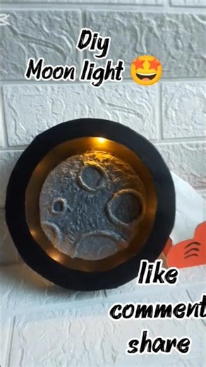 Diy Moon light 🌙😱| Moon Light বানানোর সহজ উপায় #DIY #MoonLight #Shorts #creative #Craft #ViralShorts