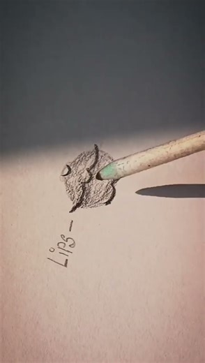 Realistic Lips Drawing 💋 | Easy Pencil Sketch #shorts