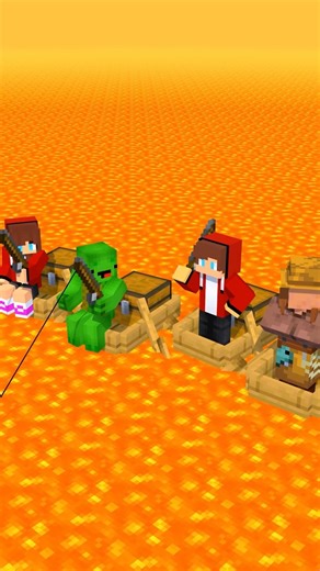 JJ Fishes with a Beatbox - Maizen Animation #minecraft #shorts