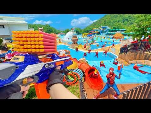 Nerf War | Water Park & SPA Battle Collection 11 (Nerf First Person Shooter)