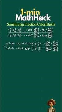 Simplifying Fraction Calculations | Easy Math Tricks for Students#mathproblems