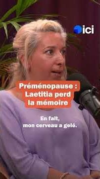 Préménopause : Laetitia perd la mémoire à 40 ans #Short #santéfemme #menopause