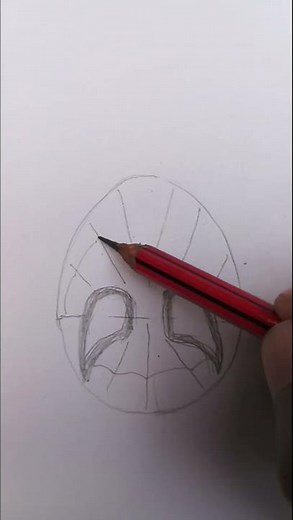 I tried Drawing Spider-Man Upside Down | easy drawing challenge🥲 #artchallenge