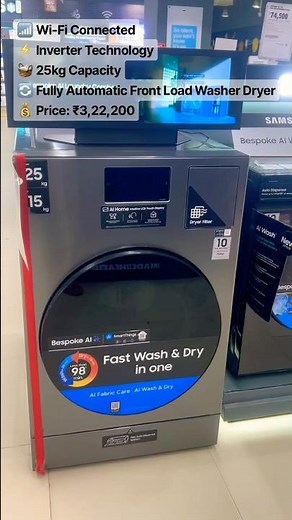 Samsung 25kg Wi-Fi Inverter Fully Automatic Front Load Washer Dryer / Samsung Washing Machine