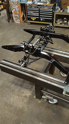 Soaking in all that coated Tri-5 chassis goodness. For over 20 years AME has been producing the industry leading Bolt-On replacement chassis for the cultural icon that is the Tri-5 Chevy. With over 2000 sold you could say it's proven its value. If you're looking to keep the tradition alive give AME a call at: 1-800-929-7188 Click the link in our Bio or visit our website at: WWW.ARTMORRISON.COM #streetrod #hotrod #americantradition #icon #culturalicon #trifive #trifivechevy #1955 #1956 #1957 #55c