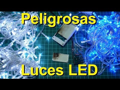 Peligrosas luces led de navidad