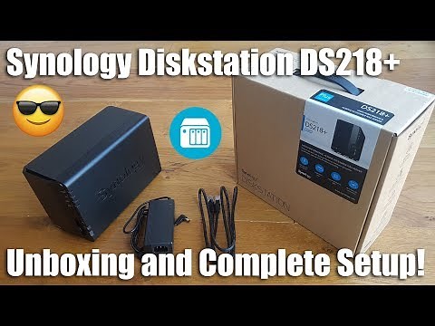 Synology DS218+ 2 Bay Desktop NAS Enclosure Unboxing and Setup