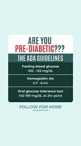 Pre-diabetic? Know the ADA Guidelines. Don't ignore the warning signs. Look out for high blood sugar, increased thirst, frequent urination, fatigue, and weight changes. Follow American Diabetes Association (ADA) guidelines: monitor your diet, engage in regular exercise, and prioritize weight management. Take charge of your health before it's too late. 🩺🍽️🏋️‍♂️ | Dr. Jaban Moore