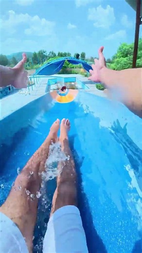 He Slid Down… But There Was No Water 💀.