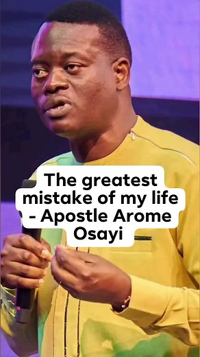 70K views · 3.7K reactions | The greatest mistake of my life - Apostle Arome Osayi | Flaming Channel | Facebook