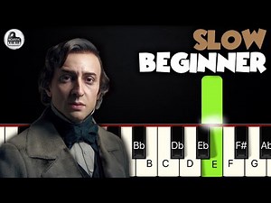 Nocturne Op.9 No.2 - Chopin | SLOW BEGINNER PIANO TUTORIAL by Betacustic