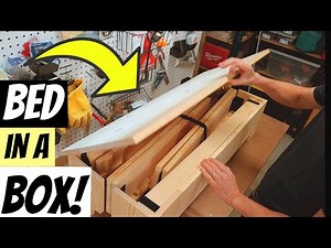 DIY Folding Bed Frame (Twin Size) ~ Plans Available ~ Woodworking Project