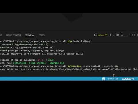 Silent Python Lab | Django Setup in VS Code (Mobile View Part 1)