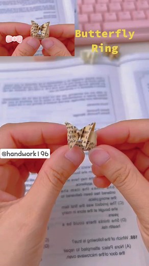 DIY Paper Butterfly Ring Tutorial