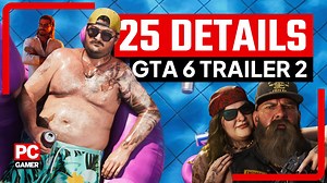 30K views · 111 reactions | Let's dive deep into GTA 6's second trailer to uncover 25 hidden details you might have missed! Beyond the stunning ray-traced reflections and cinematic in-game visuals, we saw glimpses of possible RPG elements and wildlife encounters, character clues, and nostalgic nods. Join us as we explore everything from Vice City's modern makeover to beer brands and big cats. Don't forget to comment your favorite hidden moment! | PC Gamer | Facebook