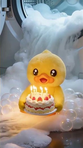 🎉 🥳 Happy Birthday To You! ❤️ Squeaky clean wishes #BDuck #happybirthday #birthday #cake #cute