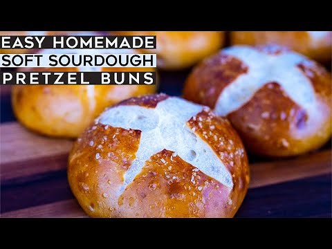 Easy Homemade Soft Sourdough Pretzel Rolls (Beginner Bread Recipe)
