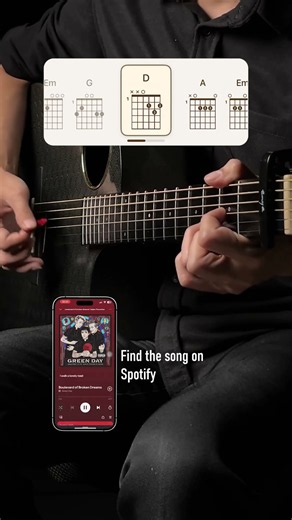 How To Play “Boulevard of Broken Dreams - Green day” On Guitar #guitartutorial