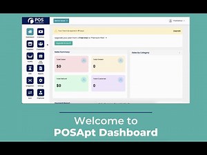 POSApt POS Systems training: Welcome to our Dashboard