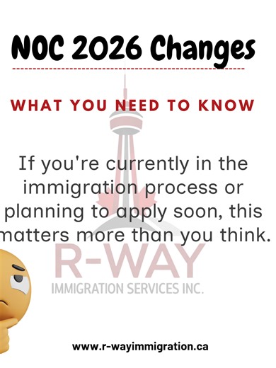 NOC 2026 ALERT: 165 occupations being updated. If you're in tech, education, healthcare, or government services, this affects you. The changes might shift whether your work experience qualifies for your NOC code. Don't wait until 2027 to figure this out-document your duties NOW. Full breakdown in our latest post. #NOC2026 #NOCChanges #CanadaImmigration #ExpressEntry #CanadaPR #PRCanada #ImmigrationCanada #IRCCUpdate #NOCCodes #ImmigrationNews #CanadaImmigrationNews #ExpressEntryCanada #PNP #Prov