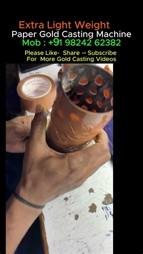 How to Make Extra Light Weight Gold Jewellery | Paper Gold Casting Process