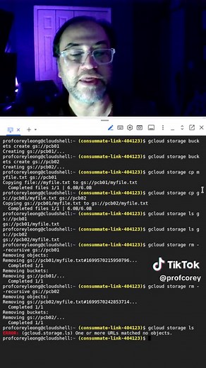 GCP Storage: Copy Object Bucket to Bucket Lesson Objective: Explain how to copy an object from a bucket to bucket Commands Used ============== Create a Google Cloud Bucket: $ gcloud storage buckets create gs://pcb01 $ gcloud storage buckets create gs://pcb02 Upload Object to Bucket $ gcloud storage cp myfile.txt gs://pcb01 Copy Object from Bucket to Bucket $ gcloud storage cp gs://pcb01 myfile.txt gs://pcb02 List Bucket $ gcloud storage ls gs://pcb01 $ gcloud storage ls gs://pcb02 Delete Buckets
